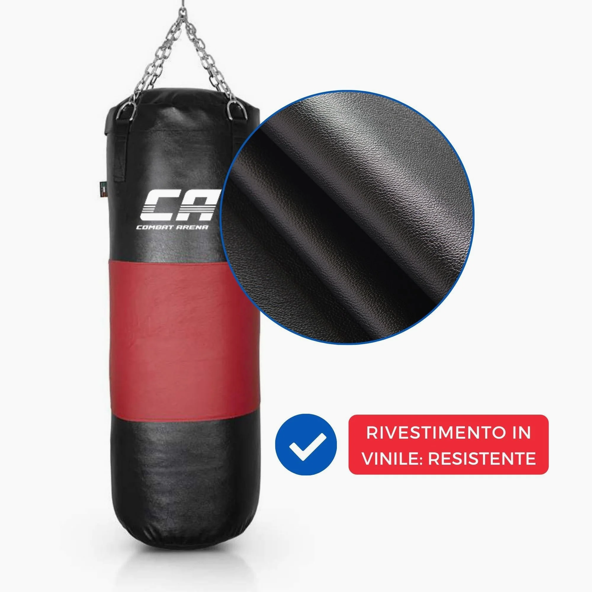 Sac de frappe Combat Arena Bande en cuir 40 kg  - Image 5