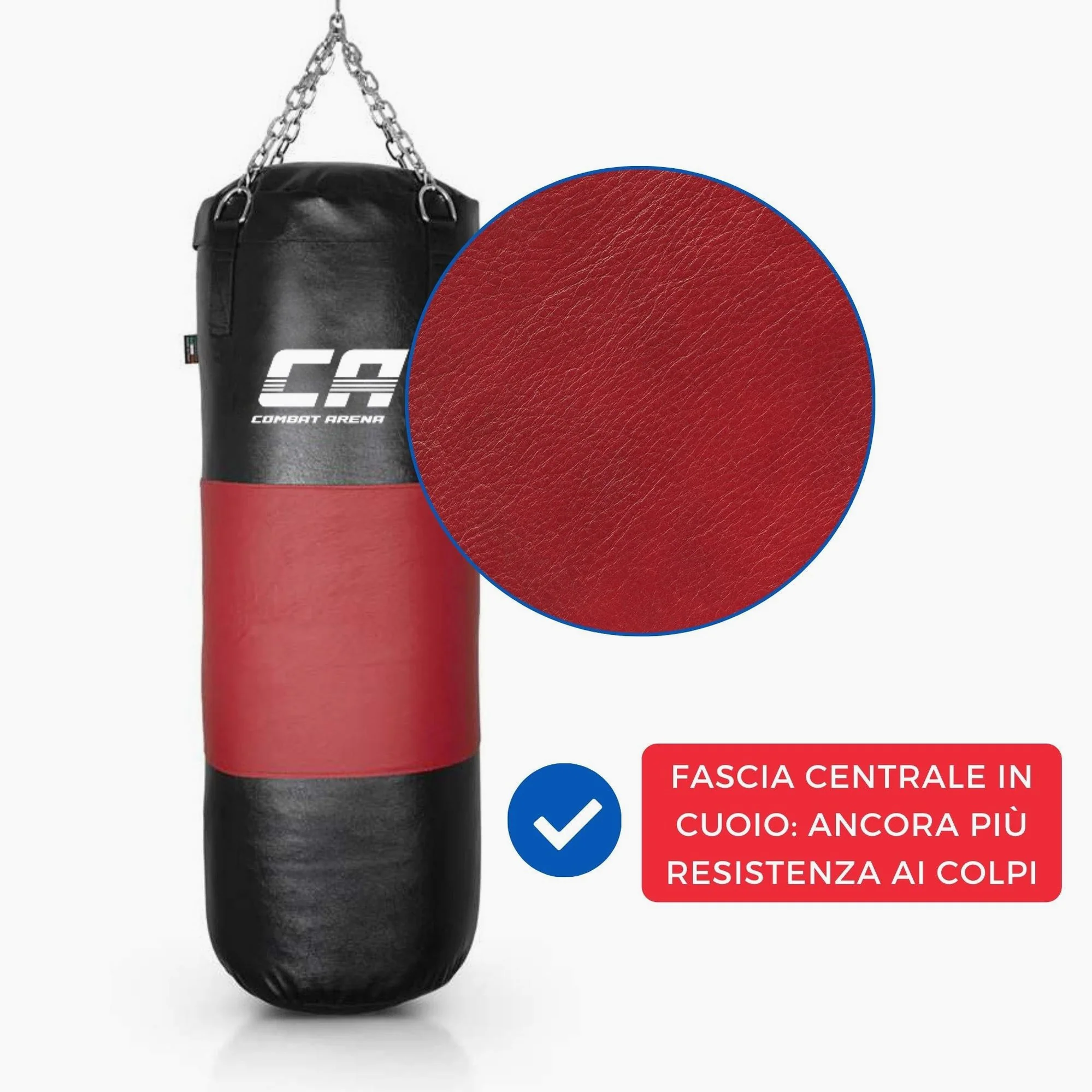 Sac de frappe Combat Arena Bande en cuir 40 kg  - Image 6