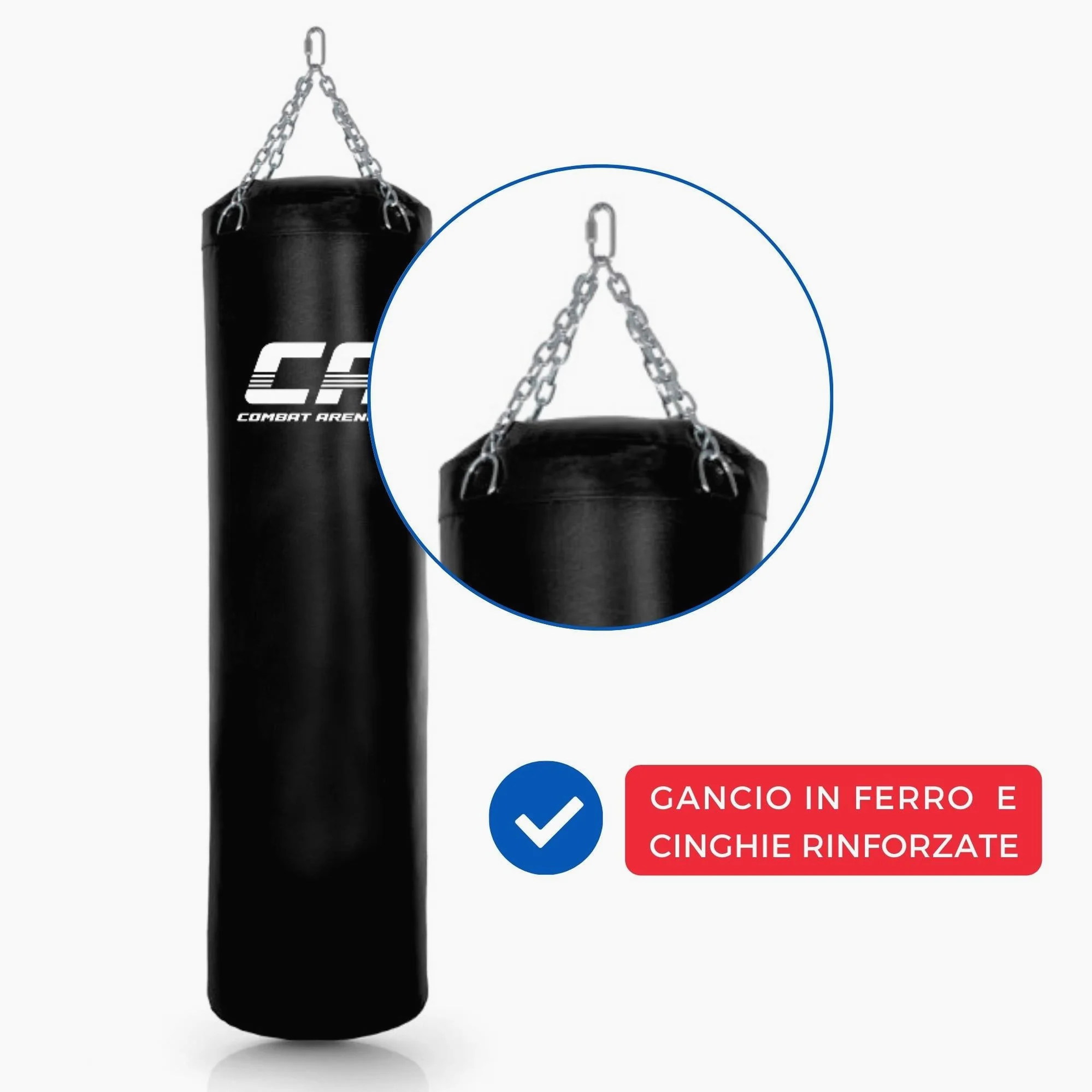 Sac de frappe Combat Arena Entraînement PRO 30 Kg Noir  - Image 4