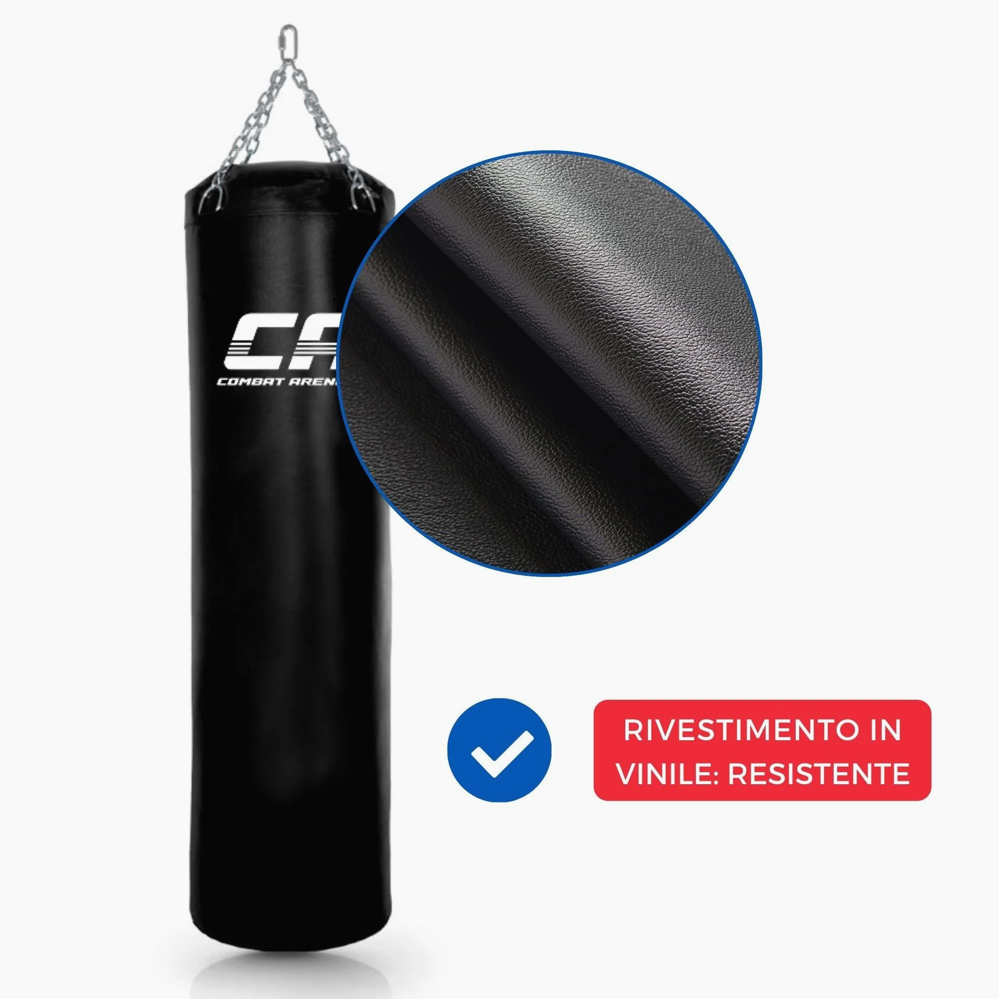 Sac de frappe Combat Arena Entraînement PRO 50 Kg Noir  - Image 5