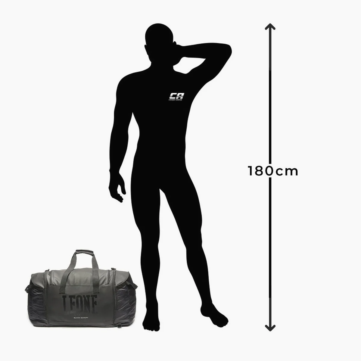 Sac de sport-Sac à dos Leone Édition Noire AC941  - Image 8