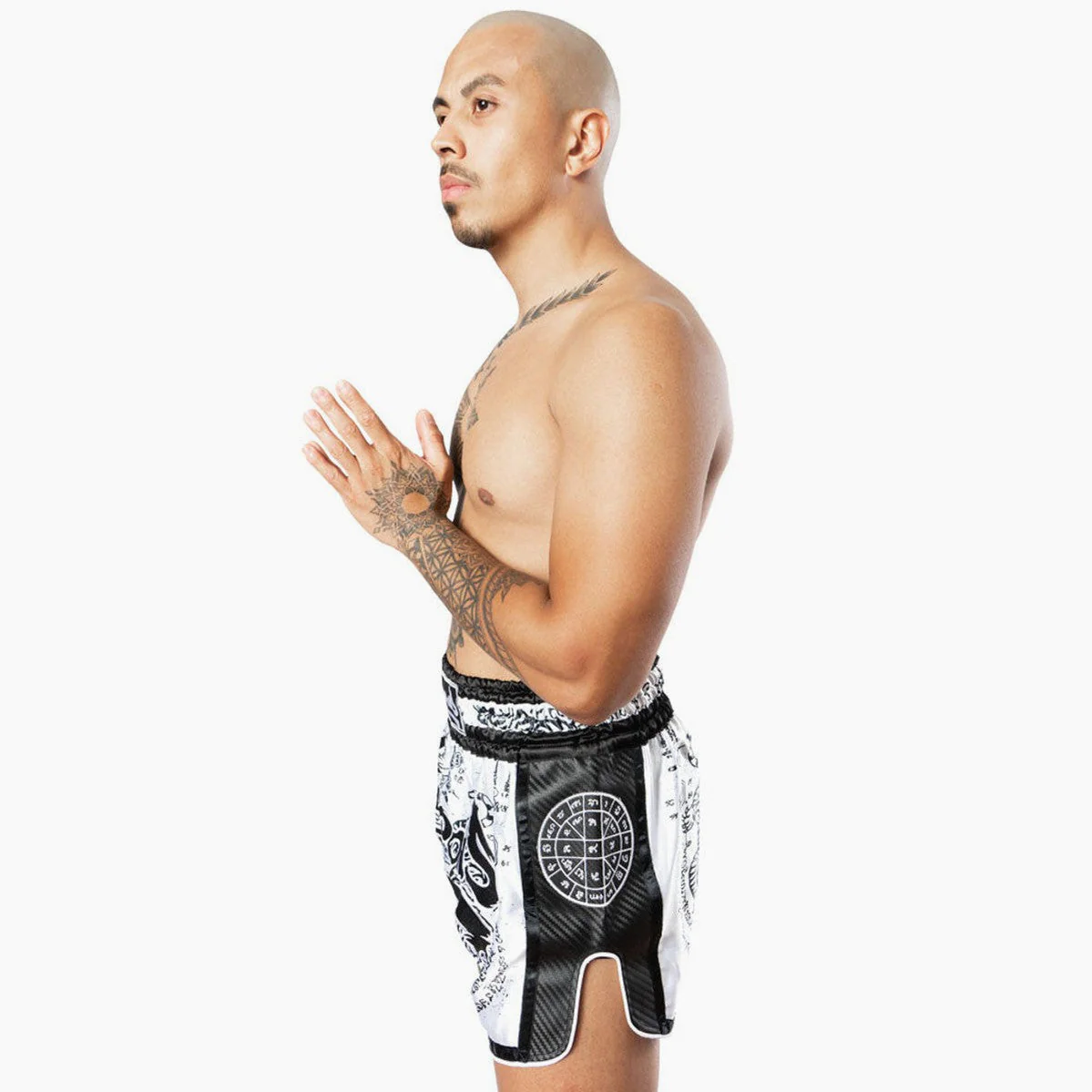 Shorts de kick-thai 8 Weapons Carbon Sak Yant Tigers  - Image 14