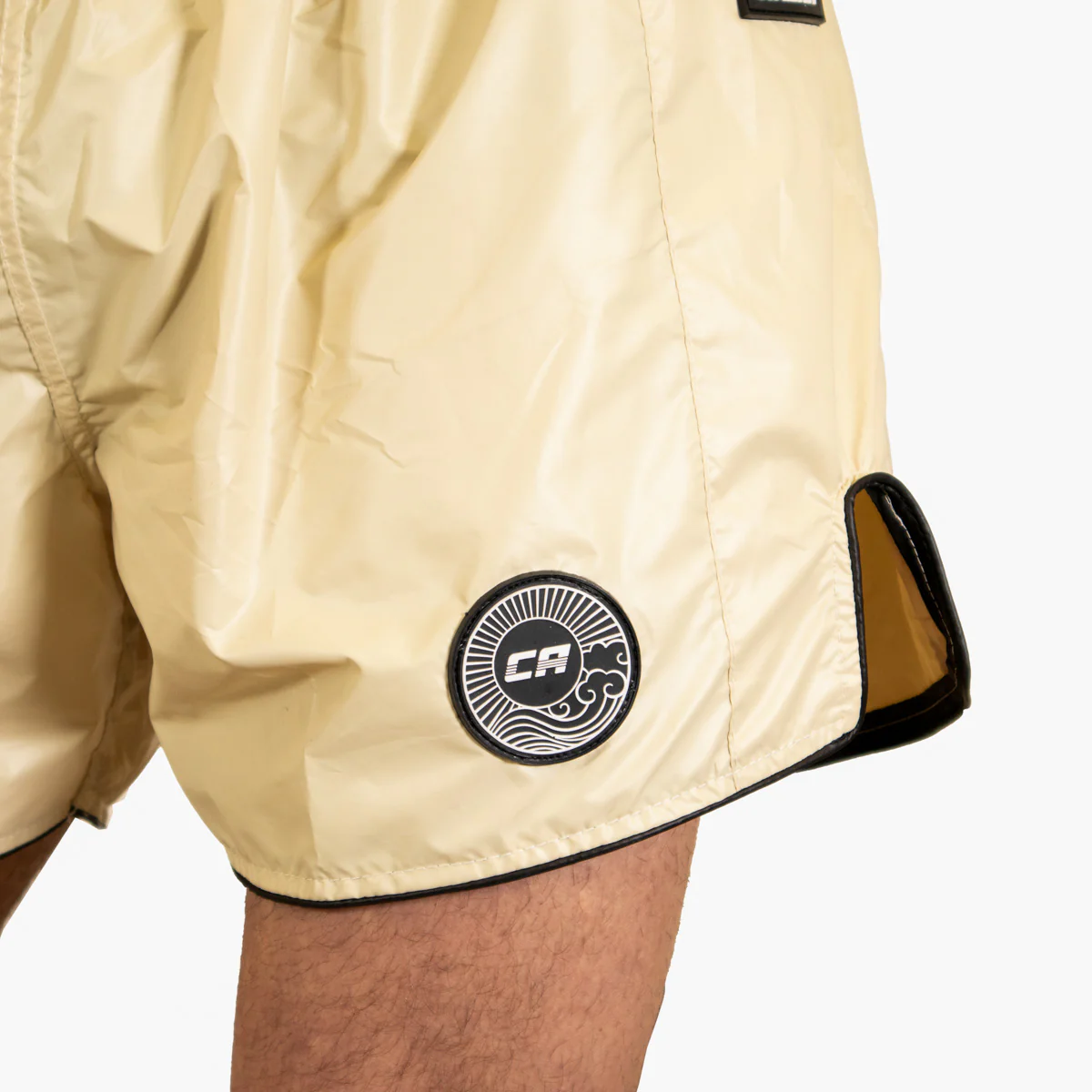 Shorts de kick-thai Combat Arena Light Tech Blanc crème - Image 12