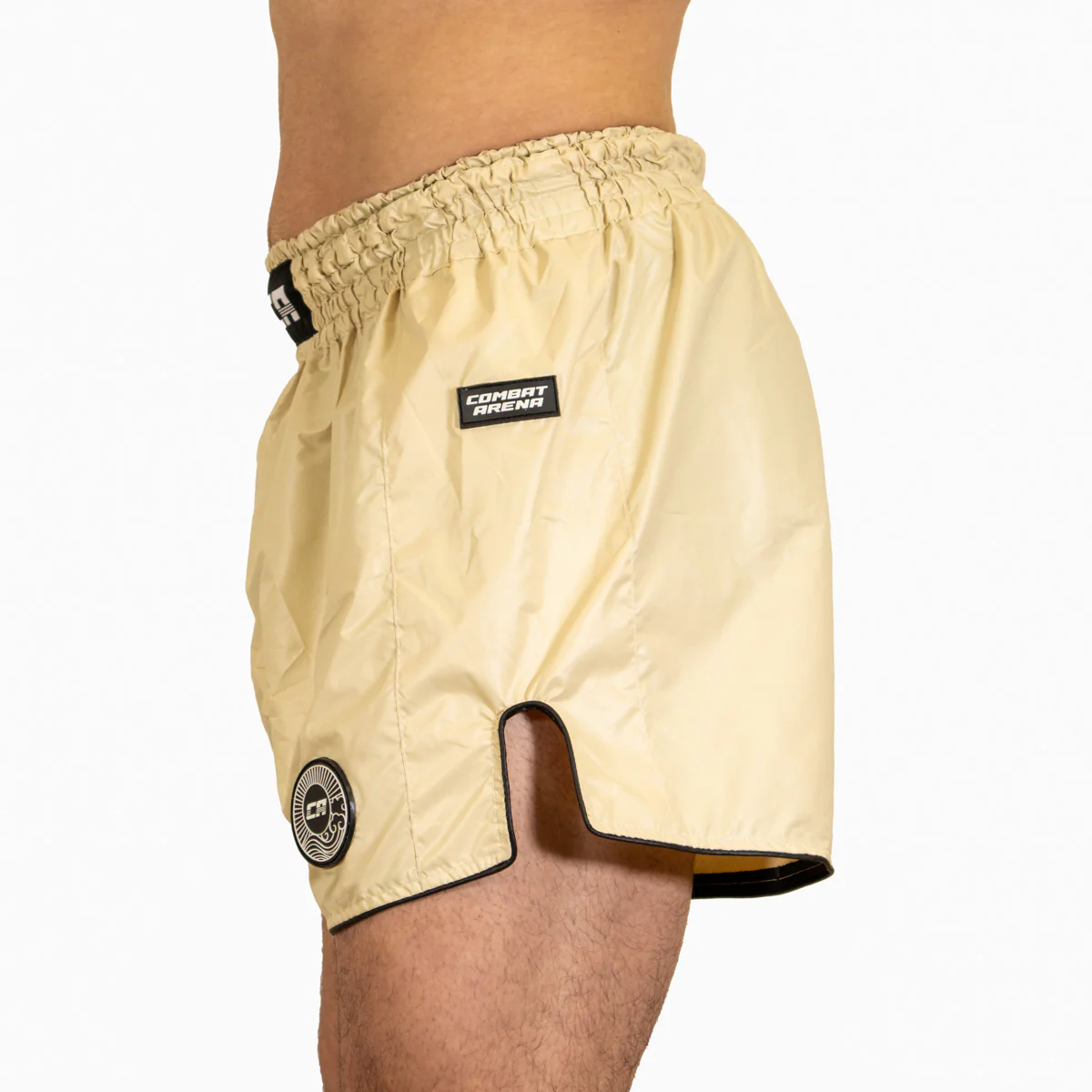 Shorts de kick-thai Combat Arena Light Tech Blanc crème - Image 3