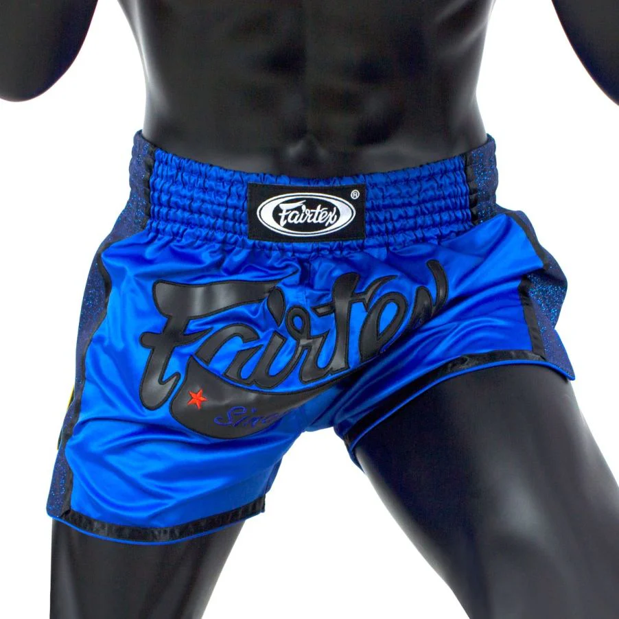 Shorts de kick-thai Fairtex BS1702 Bleu - Image 3