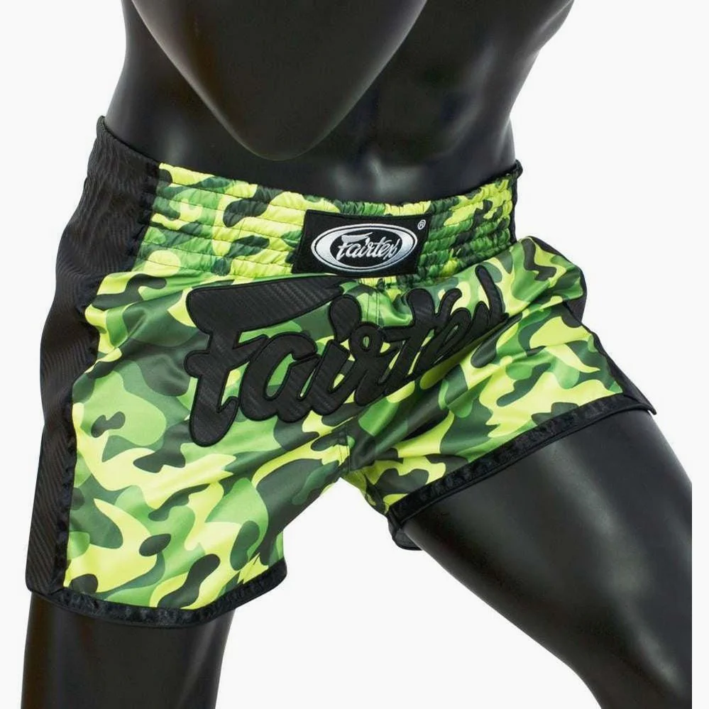 Shorts de kick-thai Fairtex BS1710 Camouflage Vert  - Image 3