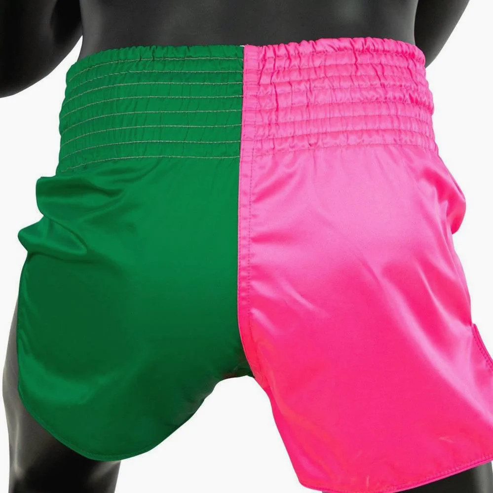 Shorts de kick-thai Fairtex BS1911 Rose-Vert  - Image 5