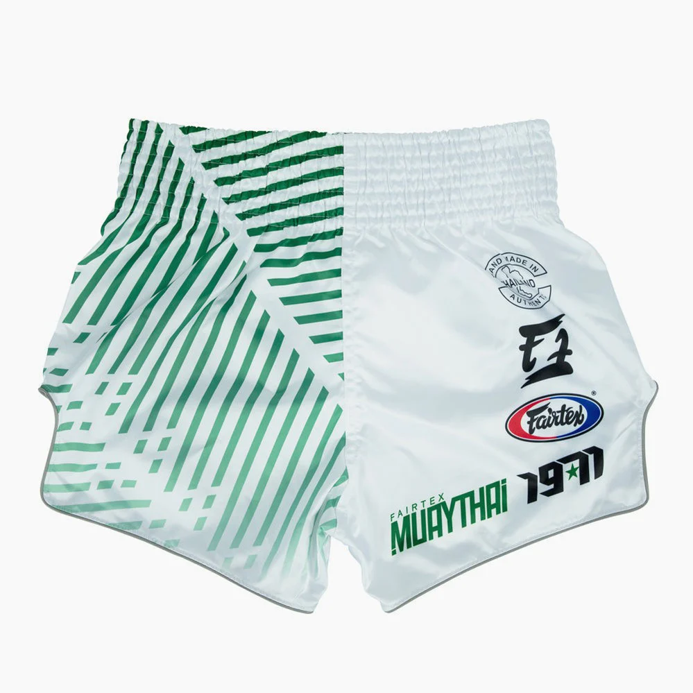 Shorts de kick-thai Fairtex BS1923 Coureur Blanc  - Image 2