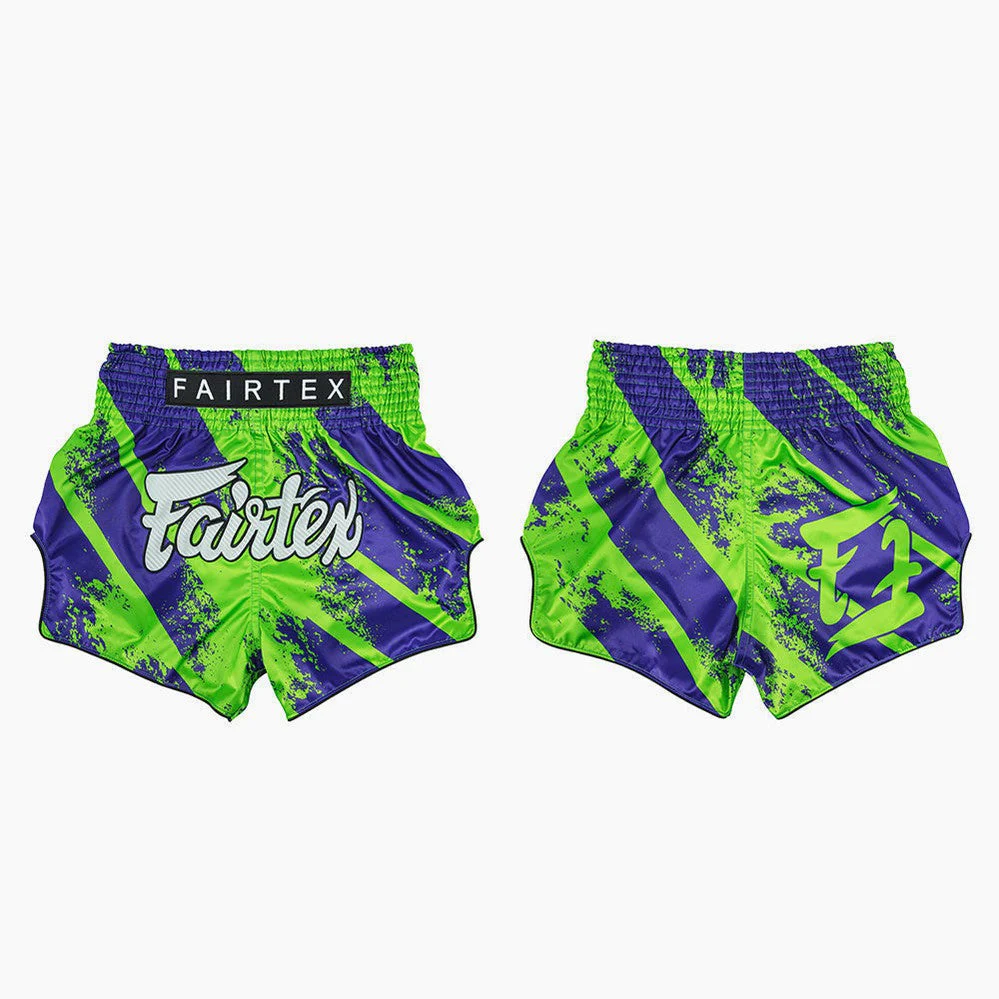 Shorts de kick-thai Fairtex BS1928 Street King Vert  - Image 3