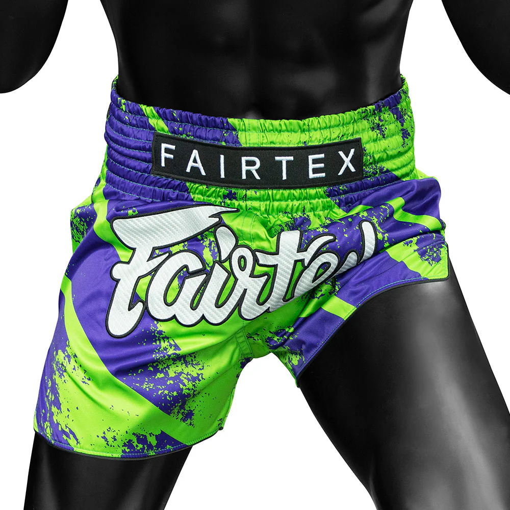 Shorts de kick-thai Fairtex BS1928 Street King Vert  - Image 4