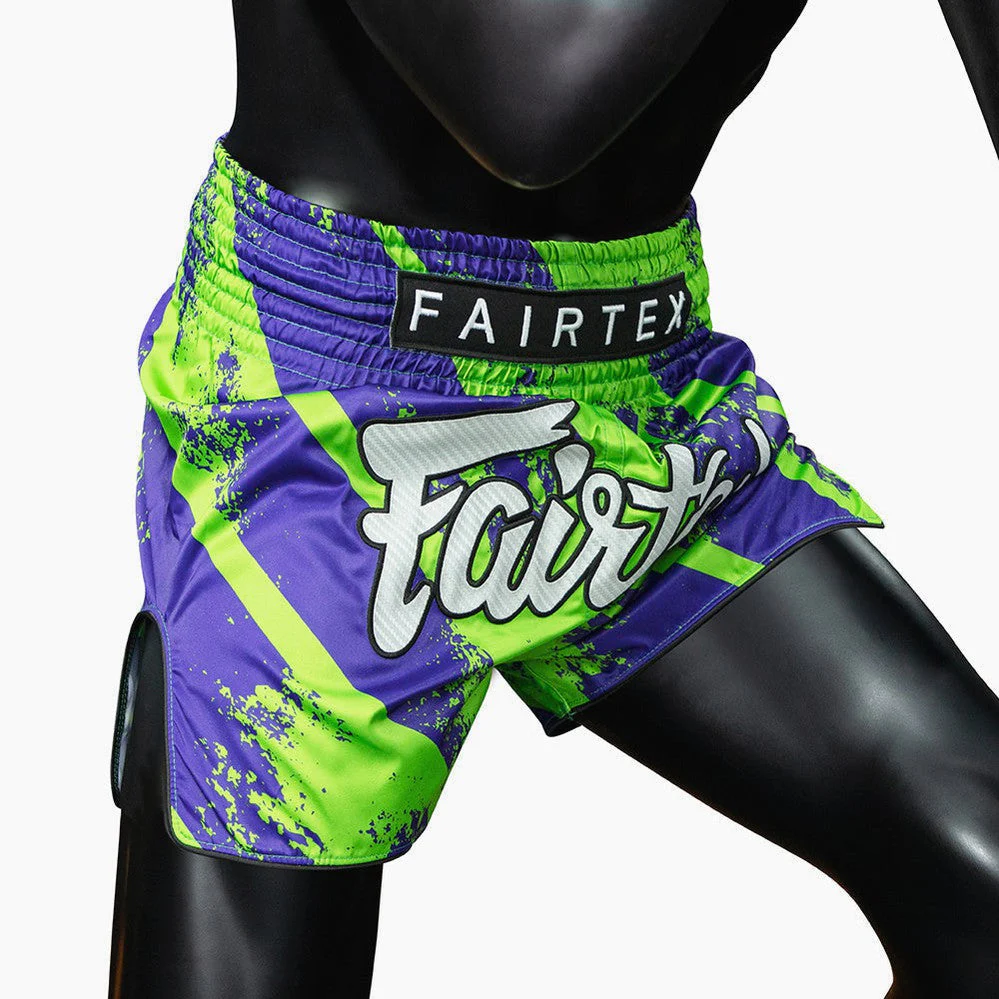 Shorts de kick-thai Fairtex BS1928 Street King Vert  - Image 5