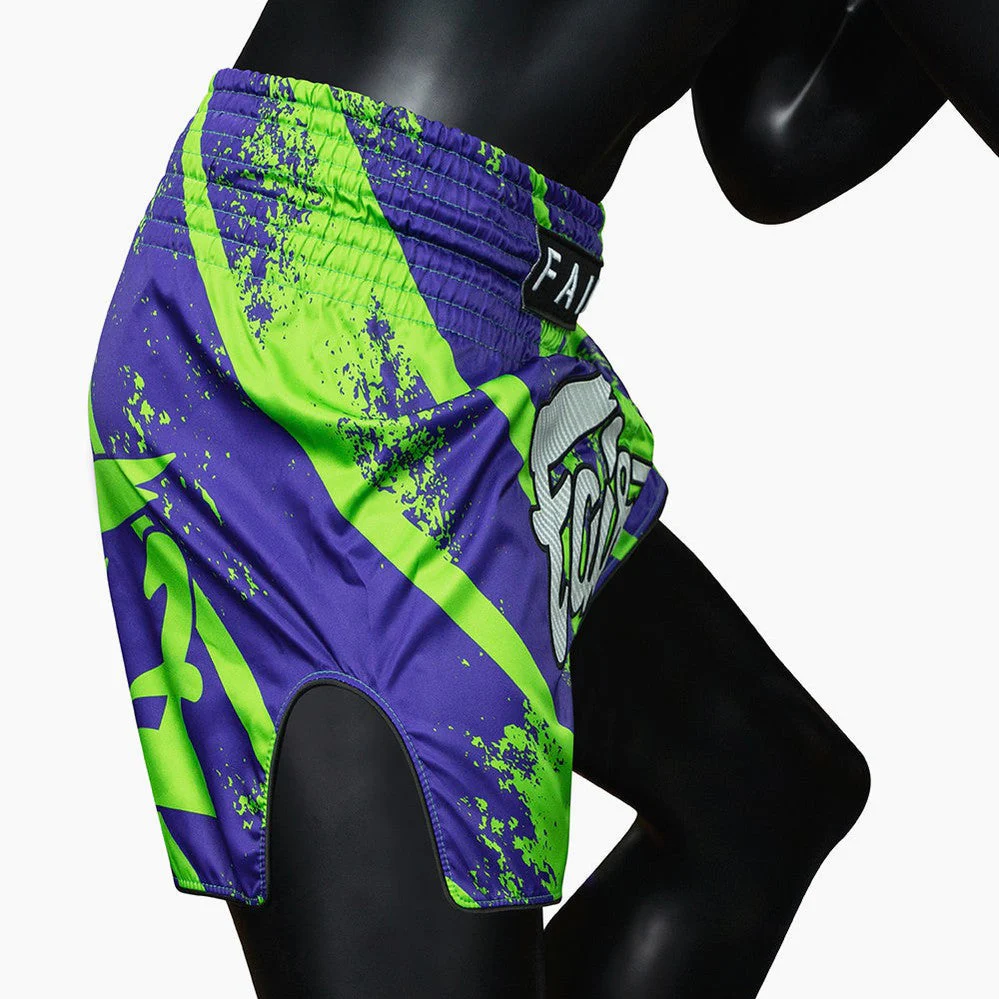 Shorts de kick-thai Fairtex BS1928 Street King Vert  - Image 6