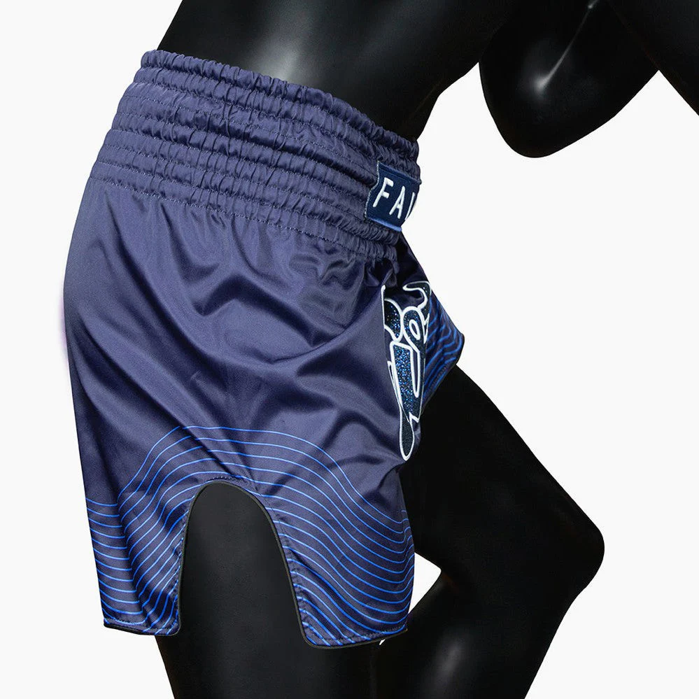 Shorts de kick-thai Fairtex BS1930 Blue Ocean  - Image 6