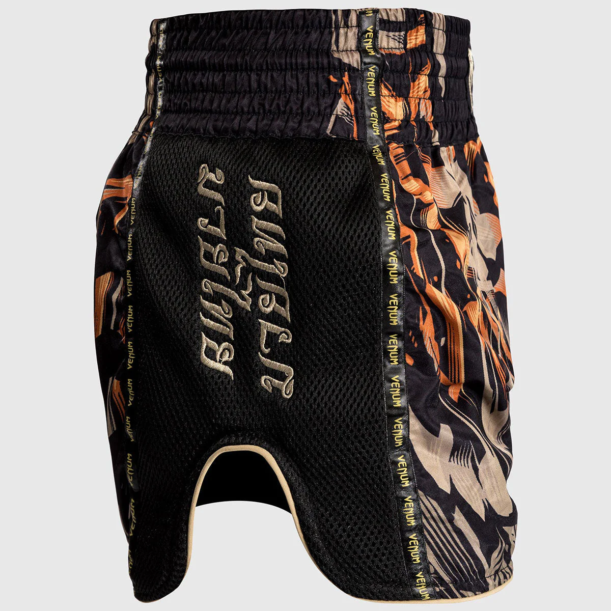 Shorts de kick-thai Venum Tigre Noire Orange  - Image 3