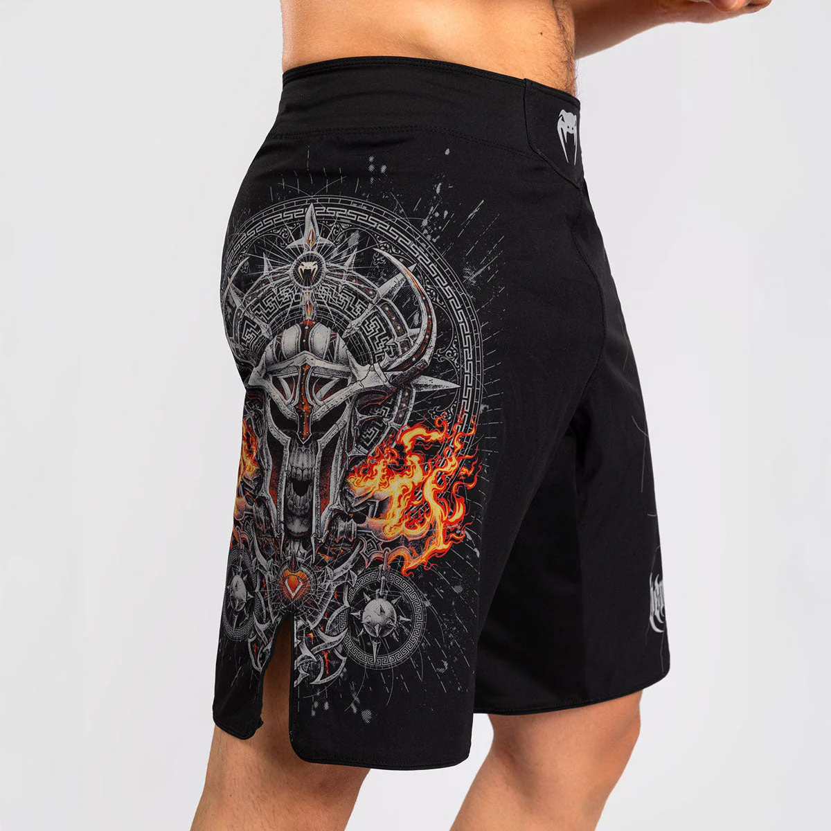 Shorts de MMA Venum Gladiator 5.0 Noir-Argent - Image 2