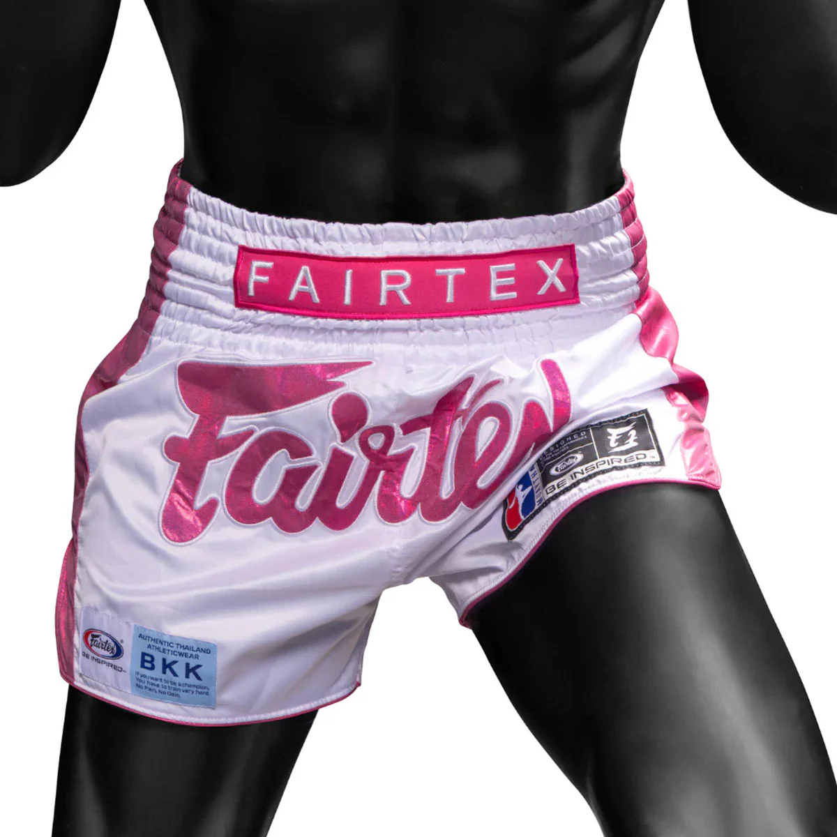 Shorts kick-thaï Fairtex Pink Strike Édition Limitée  - Image 3