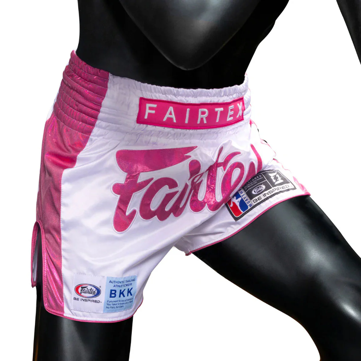 Shorts kick-thaï Fairtex Pink Strike Édition Limitée  - Image 4