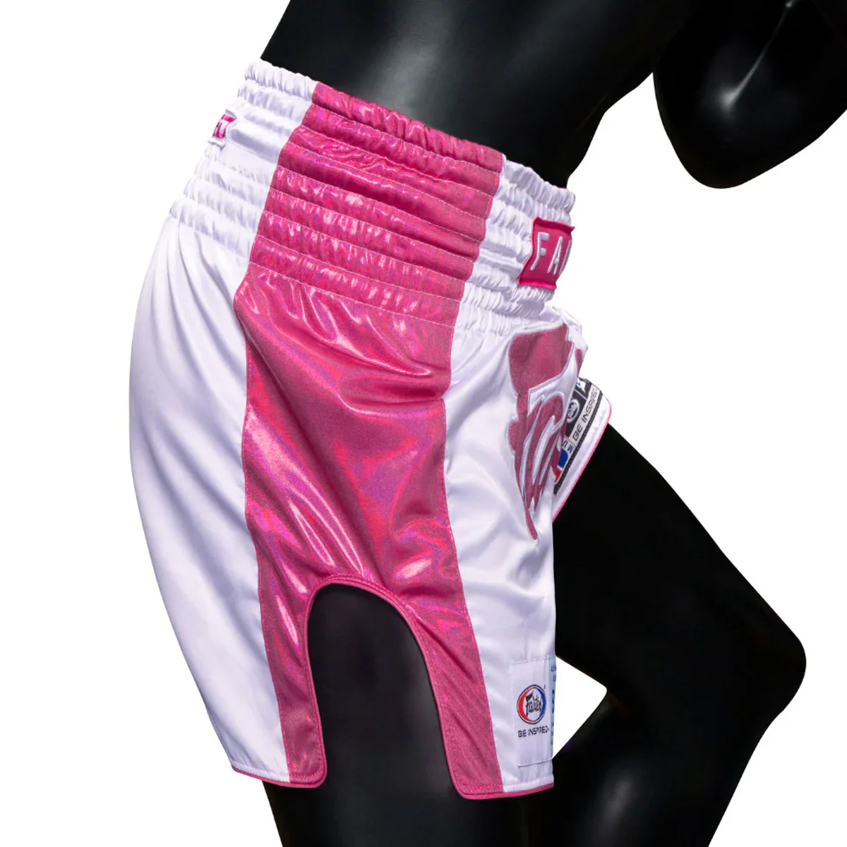 Shorts kick-thaï Fairtex Pink Strike Édition Limitée  - Image 5