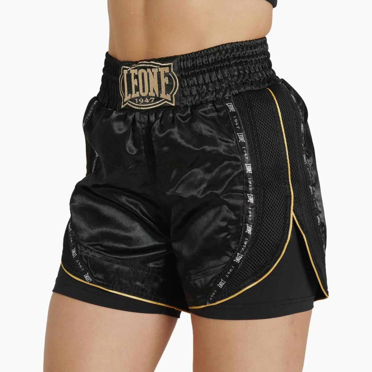 Shorts kick-femme thaïlandaise Leone Classic AB882 Noir 