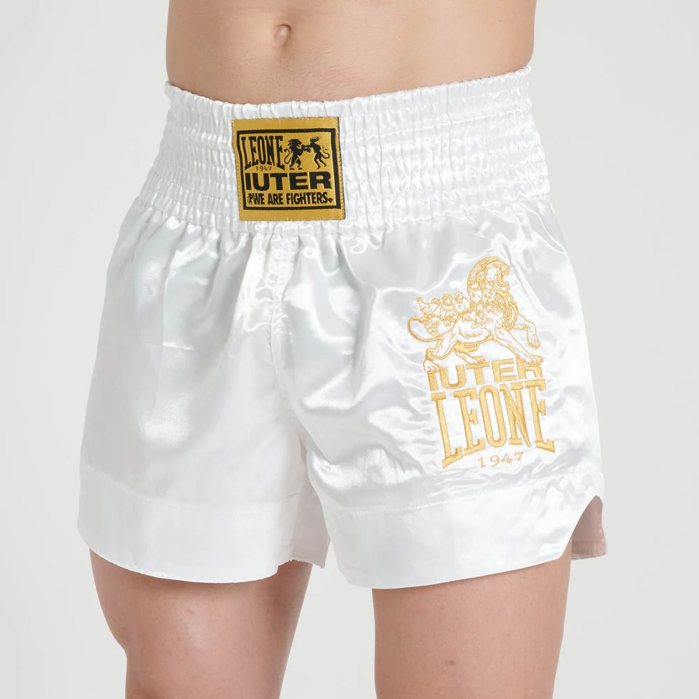 Shorts kick-thaï Leone IUTER AB02IU Blanc 
