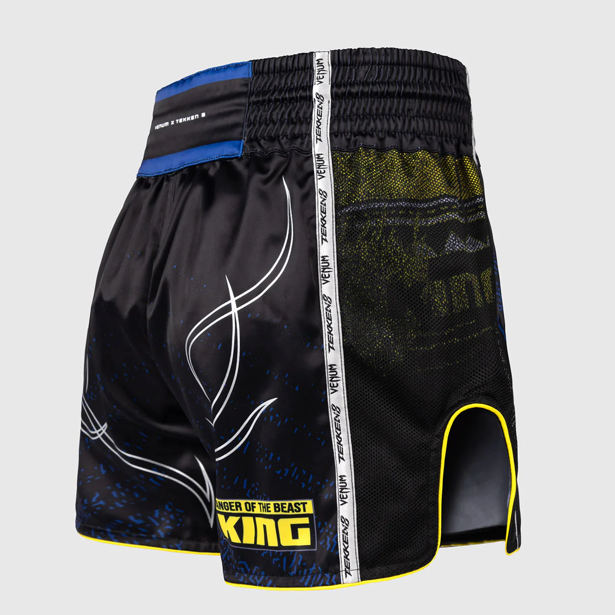Shorts kick-thaï Venum Tekken 8 King Noir-jaune  - Image 3