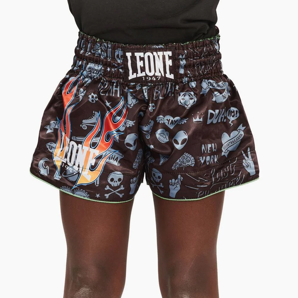 Shorts pour enfants kick-thai Leone Flames ABJ20 