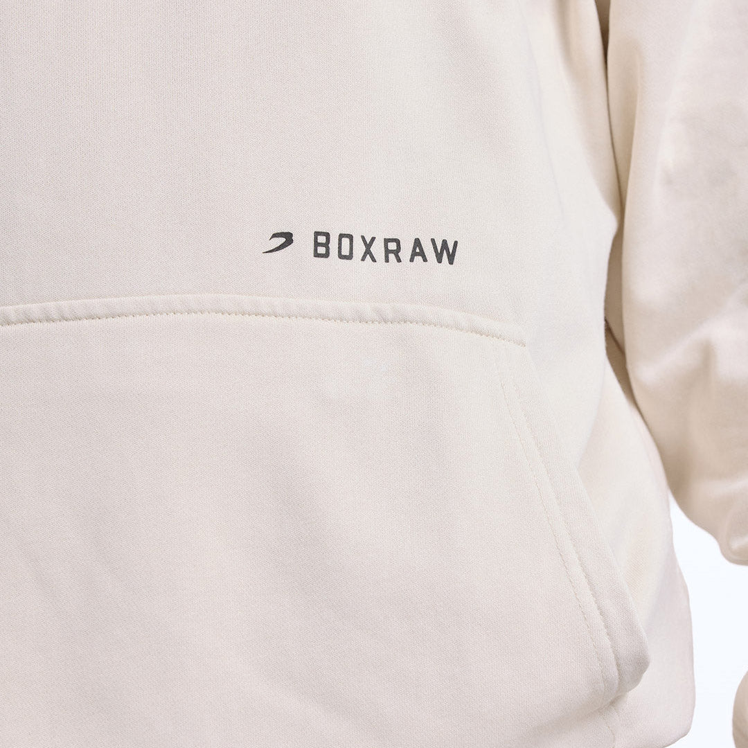 Sweat Boxraw Sparring Club Oversize avec capuche Beige  - Image 8