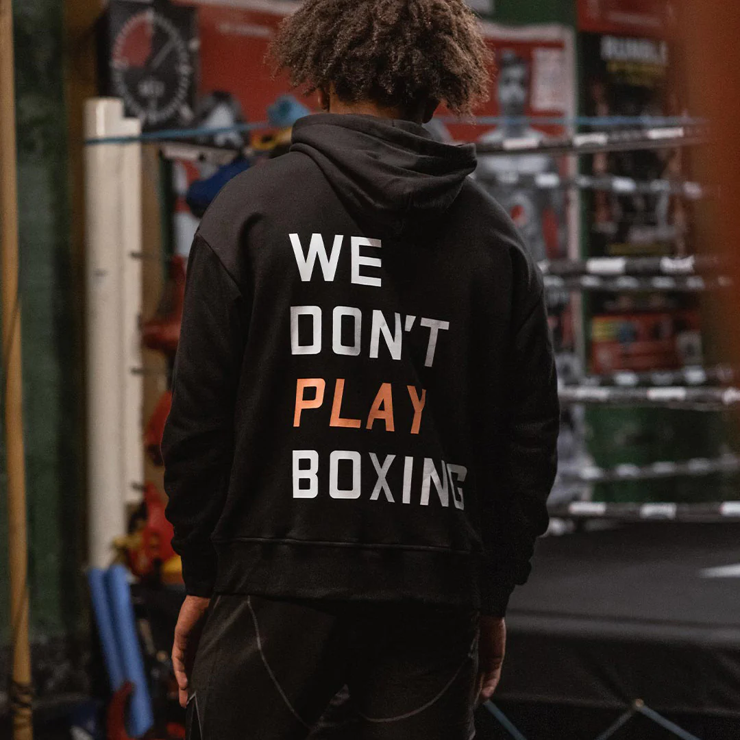 Sweat Boxraw We Don't Play Boxing oversize à capuche Noir  - Image 11