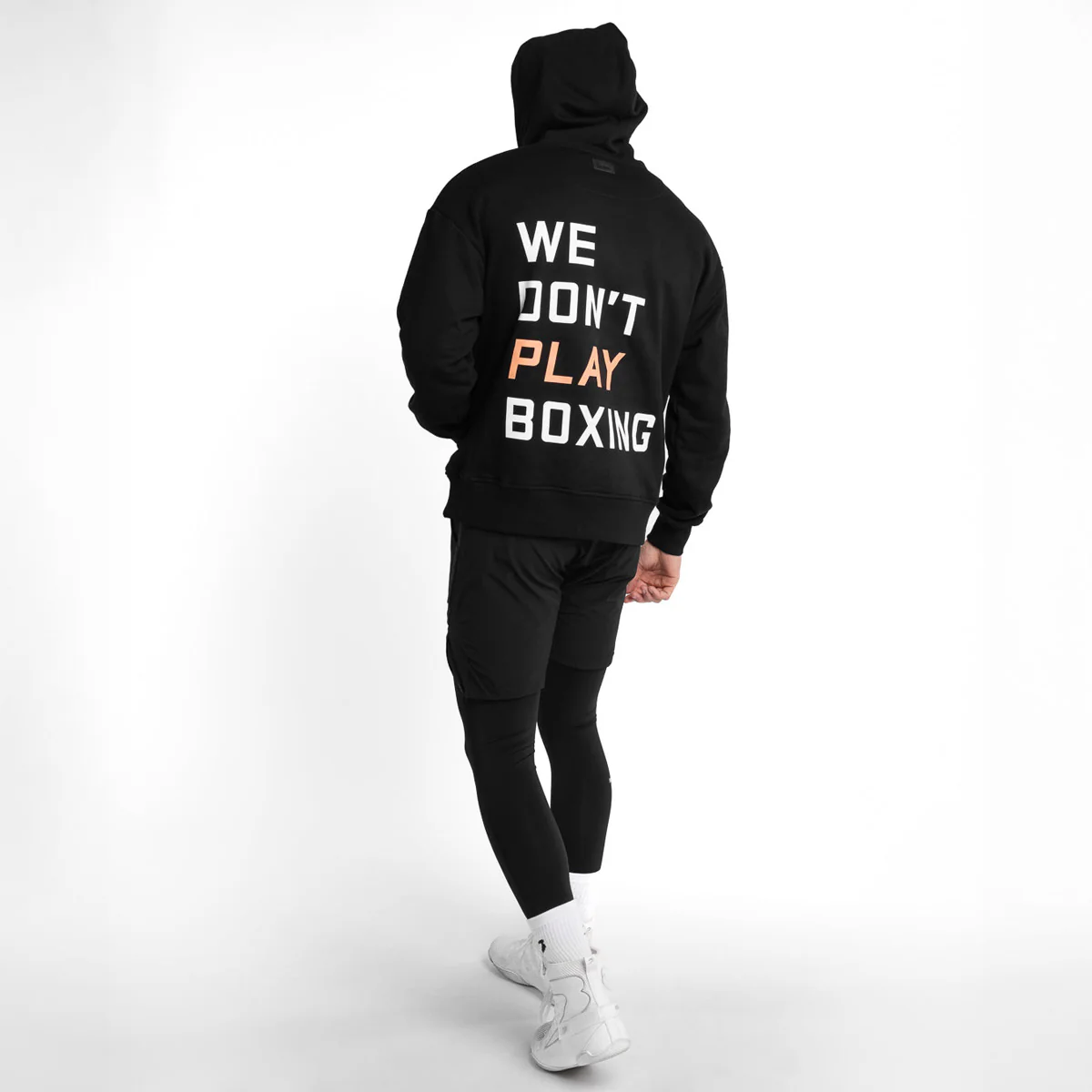 Sweat Boxraw We Don't Play Boxing oversize à capuche Noir  - Image 3