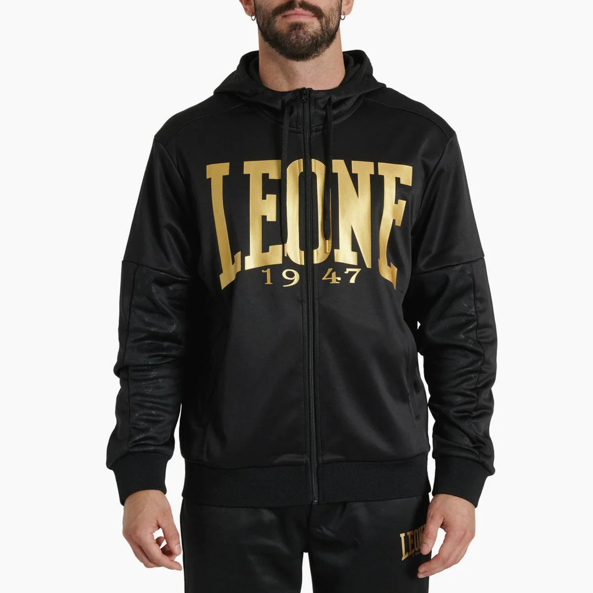 Sweat Leone DNA à capuche ABX721 Noir