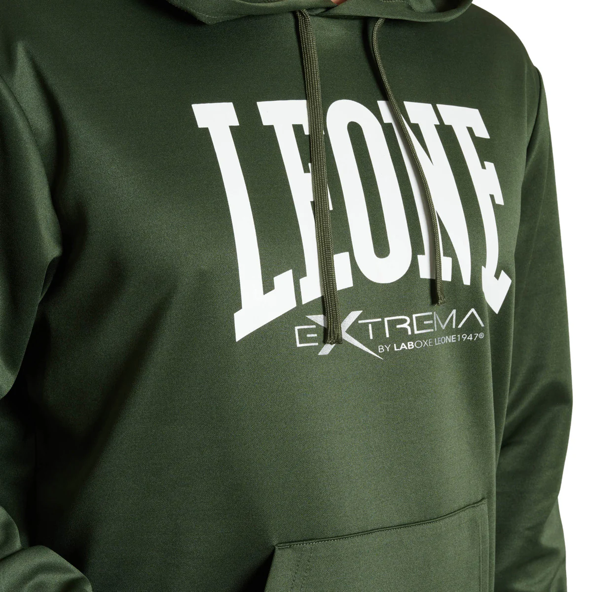 Sweat Leone Logo à capuche ABX119 Vert  - Image 3