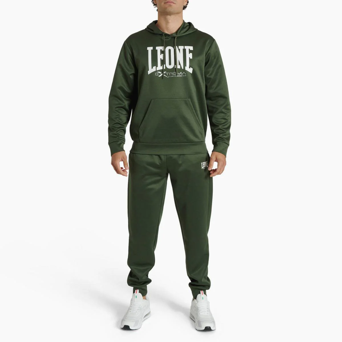 Sweat Leone Logo à capuche ABX119 Vert  - Image 4