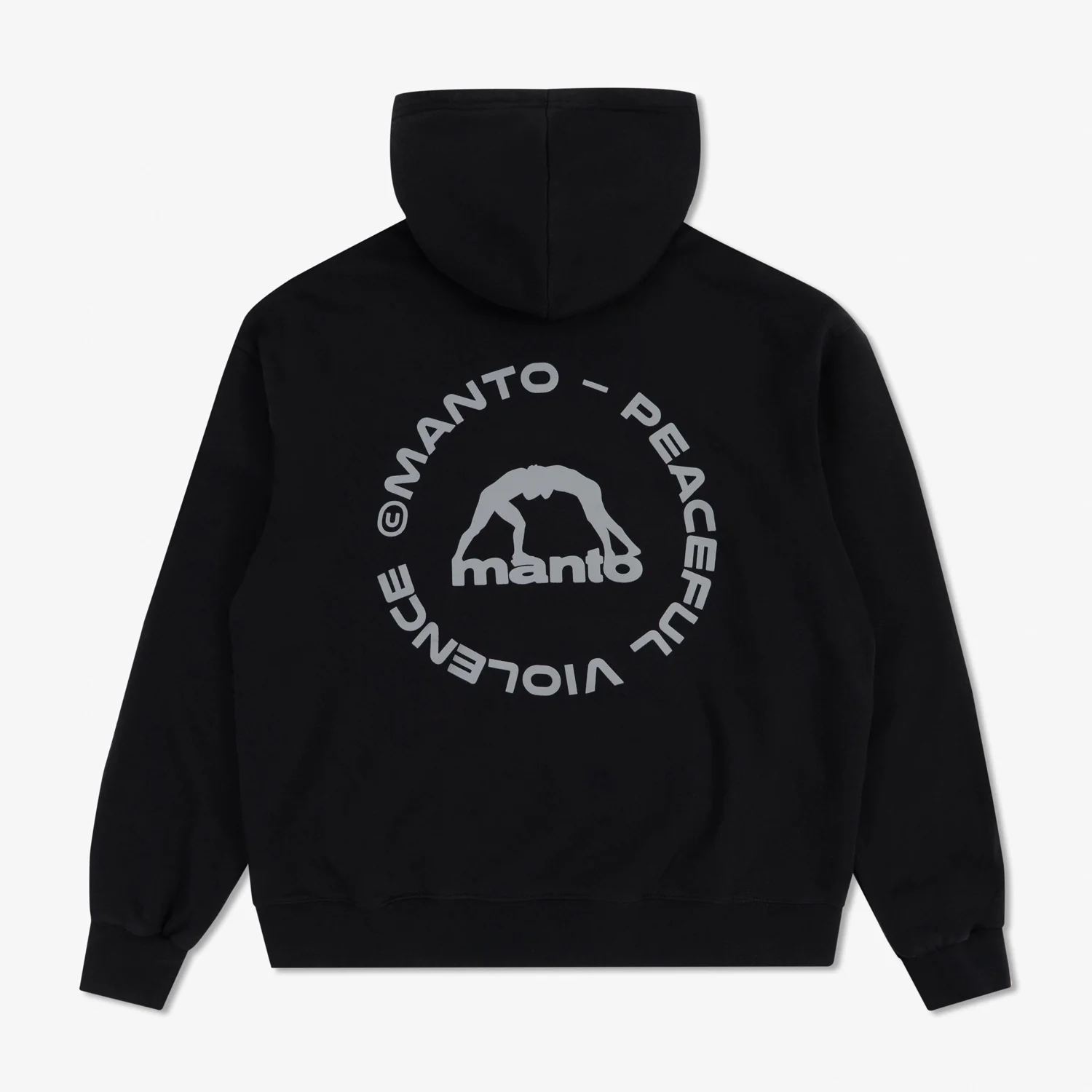 Sweat Manto Label 25 Oversize avec capuche Noir 