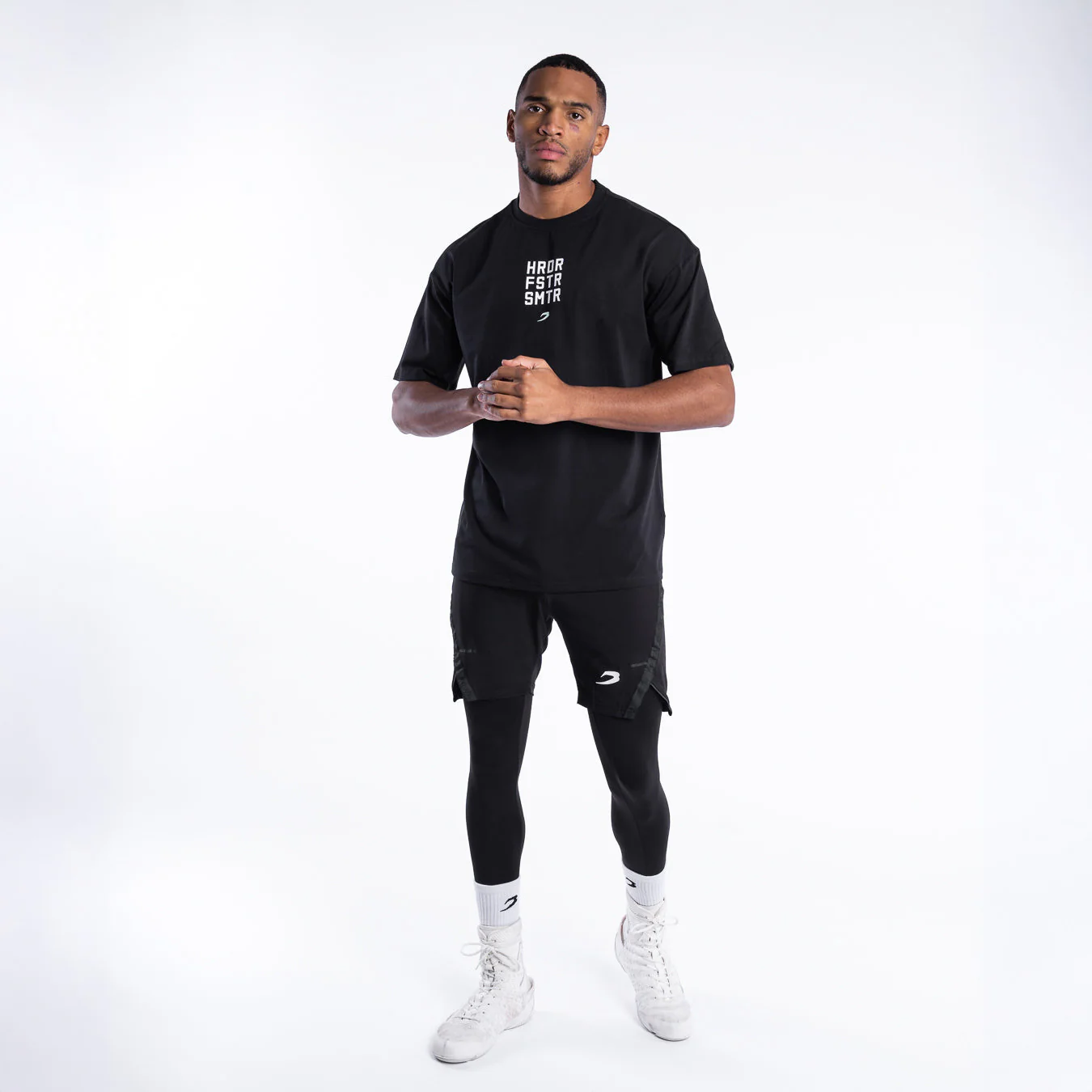 T-shirt Boxraw HRDR FSTR SMTR Oversize Noir  - Image 6