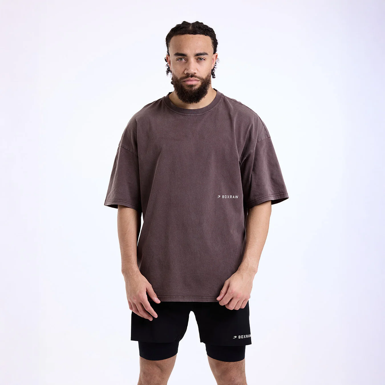 T-shirt Boxraw Sparring Club Oversize Marron - Image 5