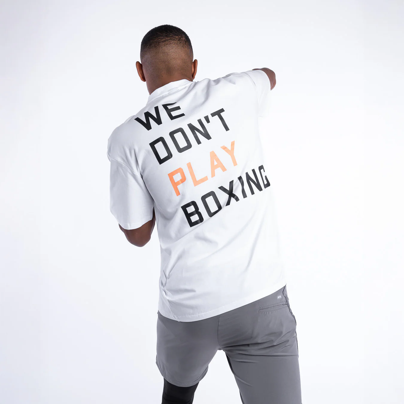T-shirt Boxraw We Don't Play Boxing Oversize Blanc  - Image 6