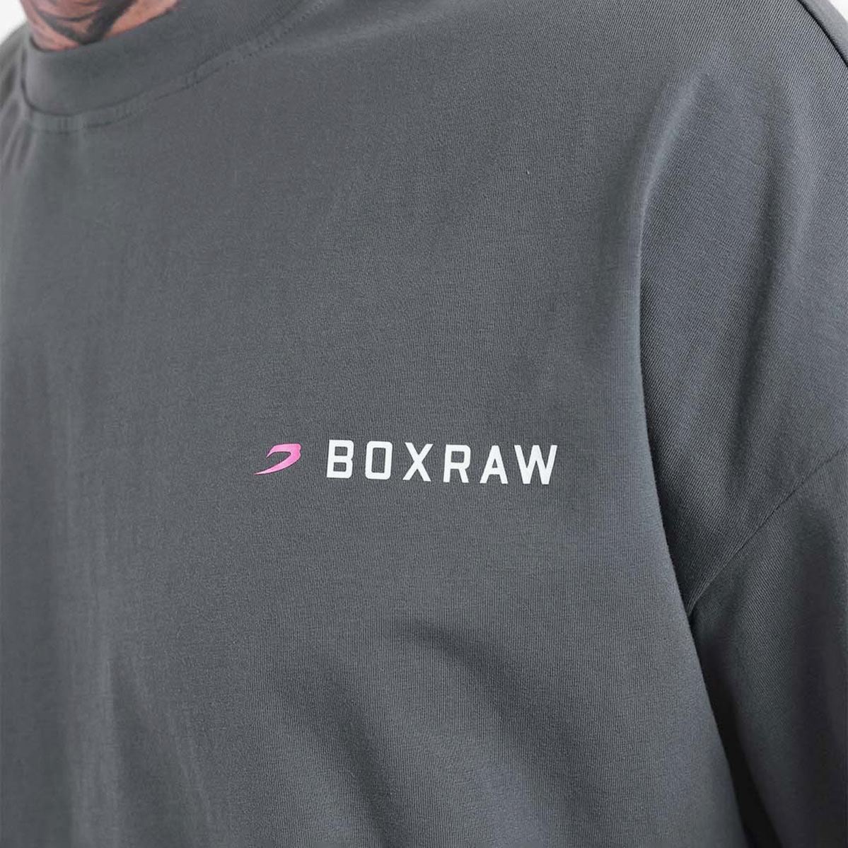 T-shirt Boxraw We Don't Play Boxing Oversize Gris-rose  - Image 7