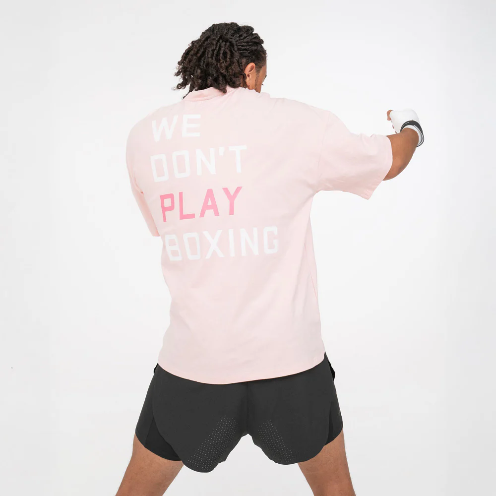 T-shirt Boxraw We Don't Play Boxing Oversize Rose - Image 5