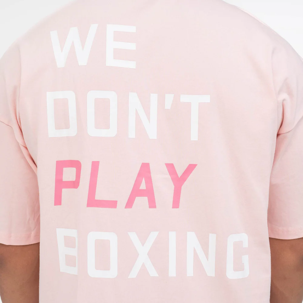 T-shirt Boxraw We Don't Play Boxing Oversize Rose - Image 9