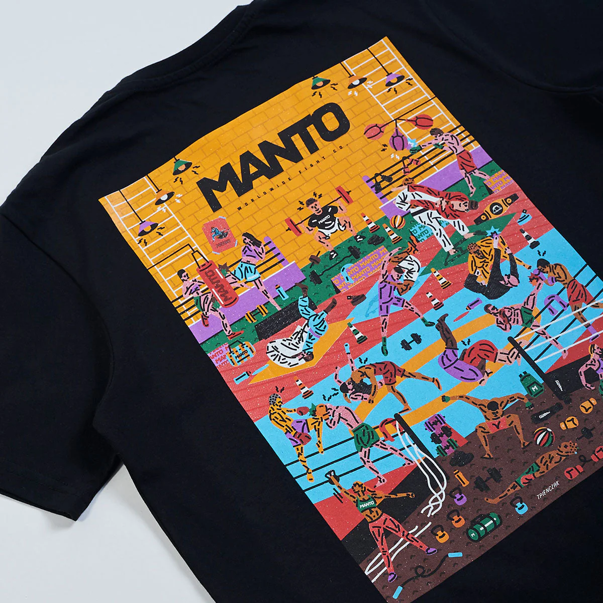 T-shirt Manto Gym 2.0 Noir - Image 3