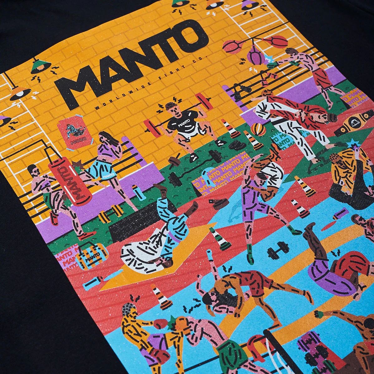 T-shirt Manto Gym 2.0 Noir - Image 5