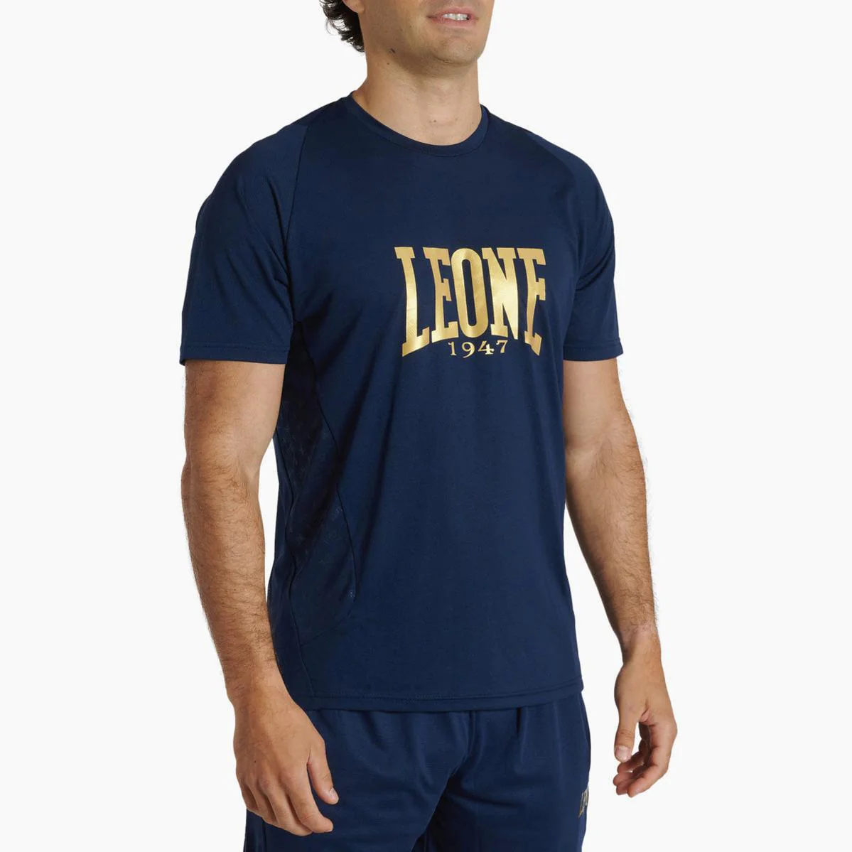 T-shirt technique Leone DNA Logo ABX718 Bleu