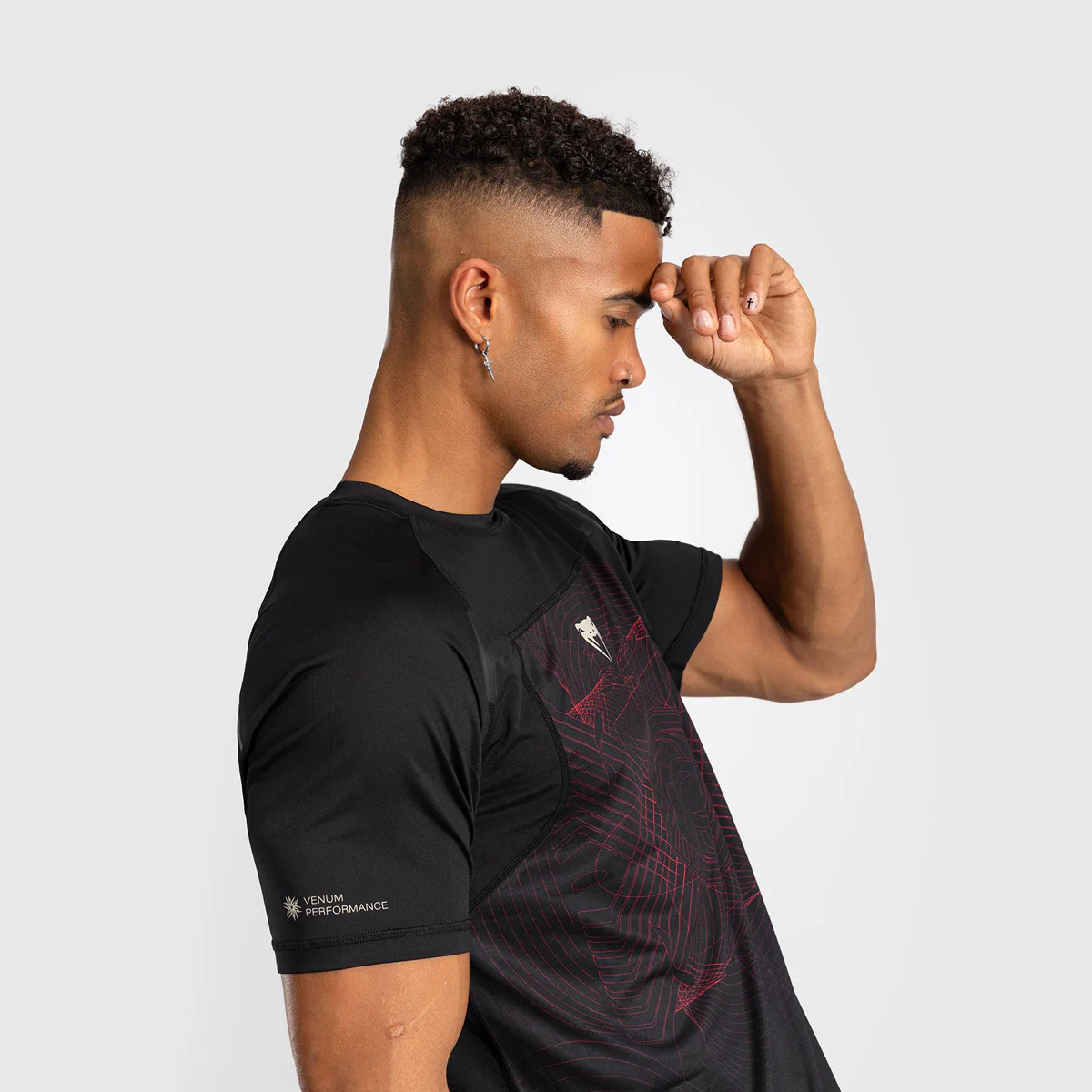 T-shirt Venum G-Fit Air Dry Tech noir rouge  - Image 2