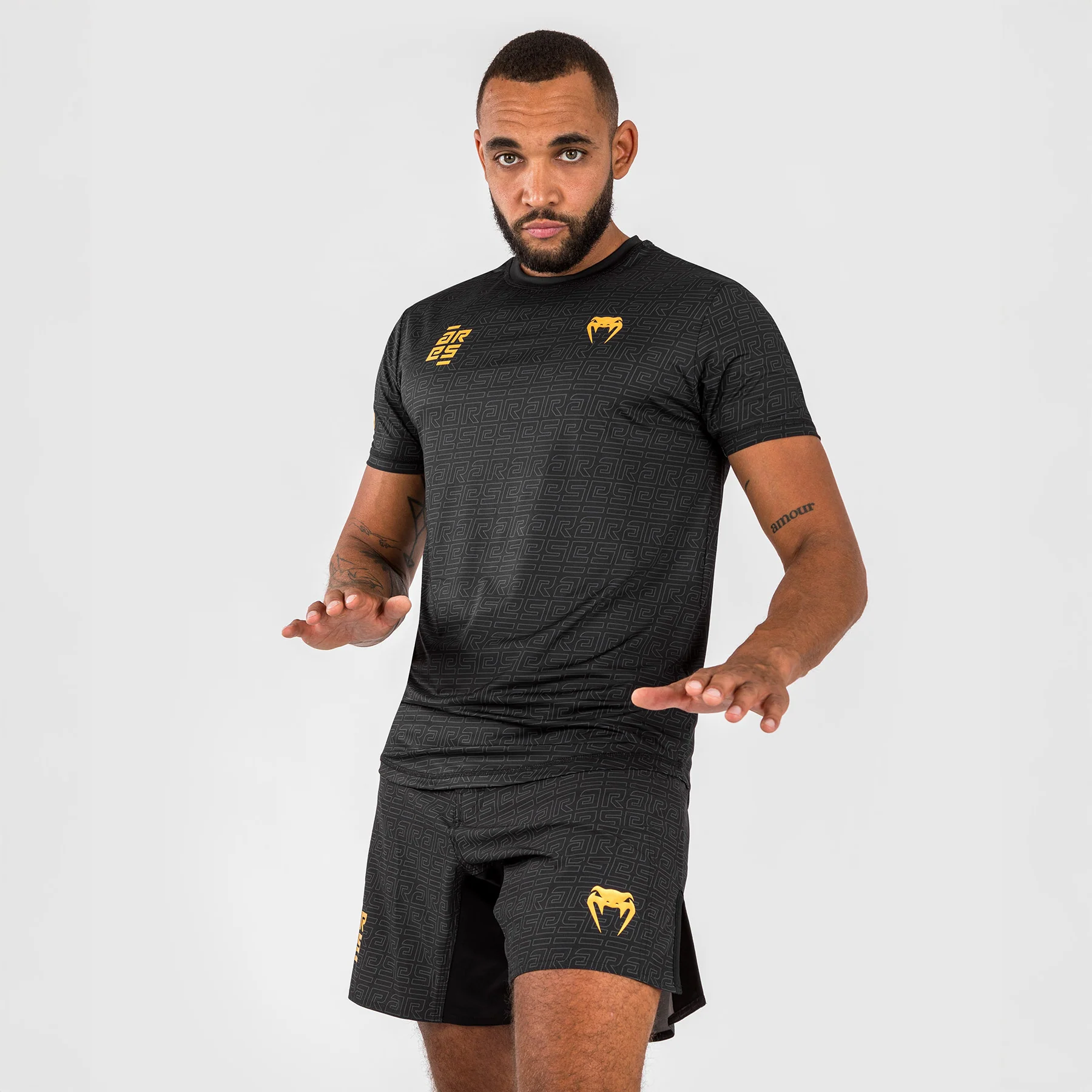 T-shirt Venum X Ares 2.0 Dry Tech Noir-or  - Image 2