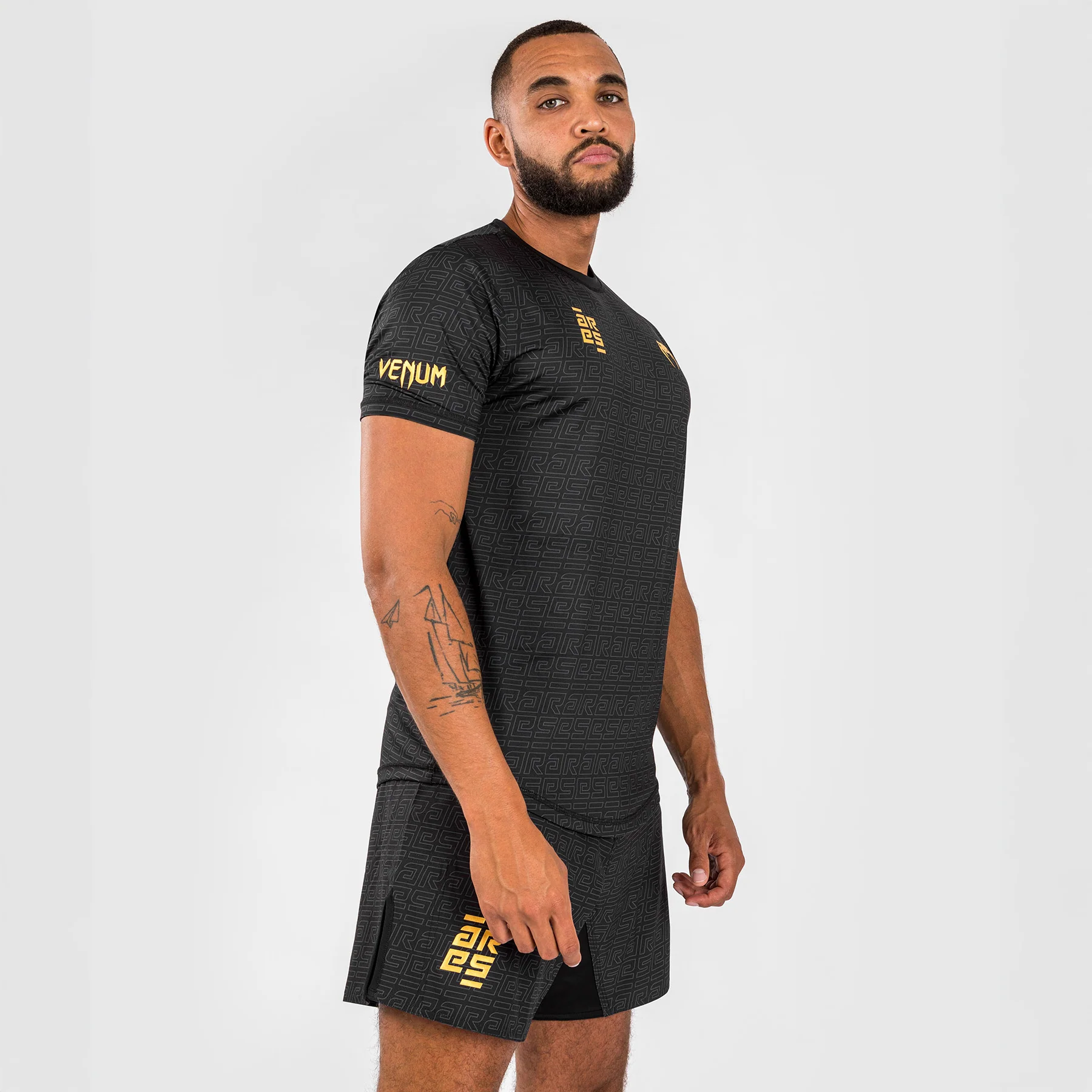 T-shirt Venum X Ares 2.0 Dry Tech Noir-or  - Image 3