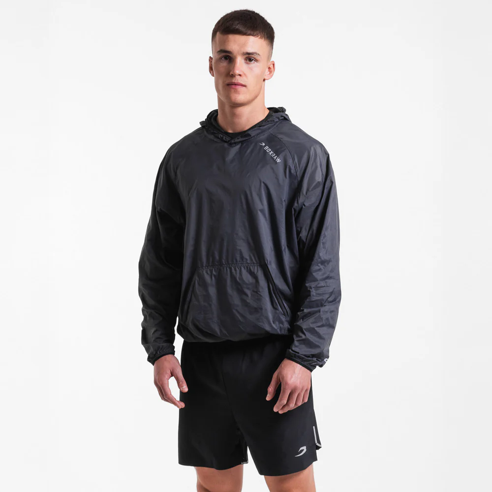 Veste coupe-vent Boxraw Genaro Oversize noir 