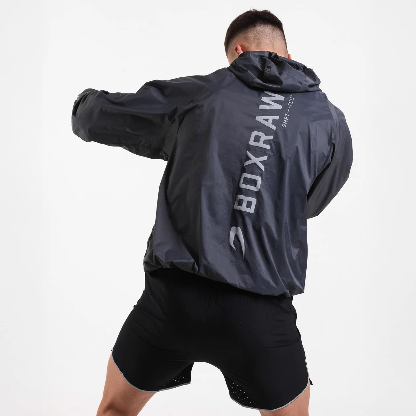Veste coupe-vent Boxraw Genaro Oversize noir  - Image 4