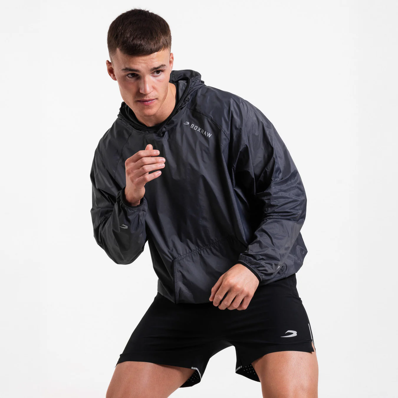 Veste coupe-vent Boxraw Genaro Oversize noir  - Image 6